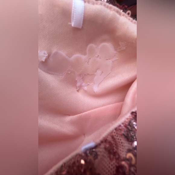 Angel Strapless Sequin Dress - Pink - Picture 9 of 11